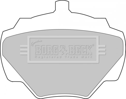 BORG & BECK Комплект тормозных колодок, дисковый тормоз BBP1528